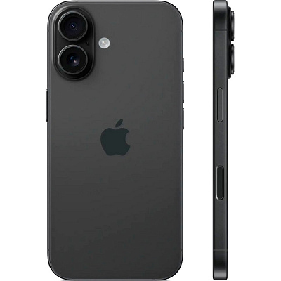 Смартфон Apple iPhone 16 128 ГБ чёрный