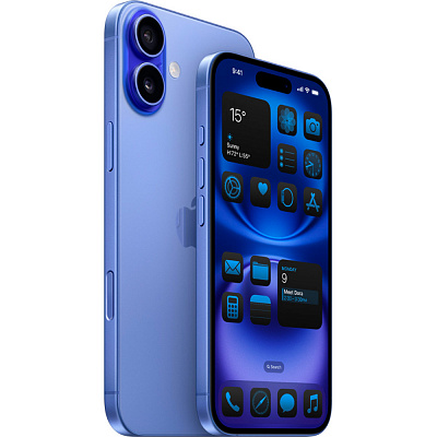Смартфон Apple iPhone 16 128 ГБ ультрамарин